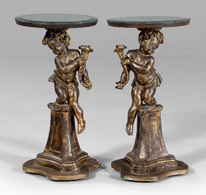 Pair Italian rococo style tables  a09ef