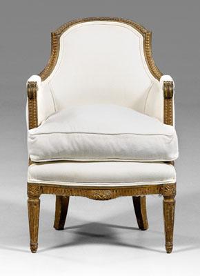 Louis XVI style gilt wood bergere  a09fb