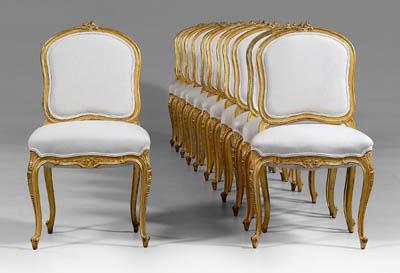 Set 12 Louis XV style dining chairs  a0a03