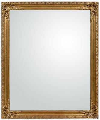 Carved and gilt-framed mirror,