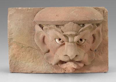 Stone architectural element, gargoyle,