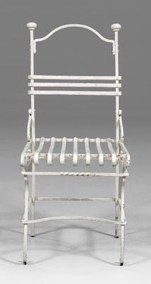 Painted wrought iron garden chair  a0a13