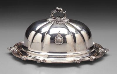 English silver tray, entr&eacute;e