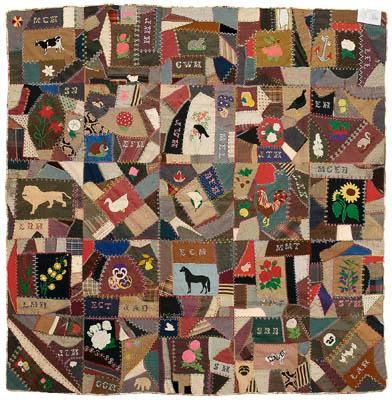 Virginia folk art quilt 25 blocks a0723