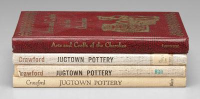 Four books Jugtown Cherokee history  a0743