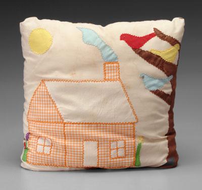 Arie Meaders hand-stitched pillow,
