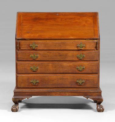 American Chippendale walnut desk a078a