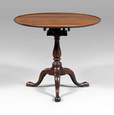 New York Chippendale tilt top table  a078b