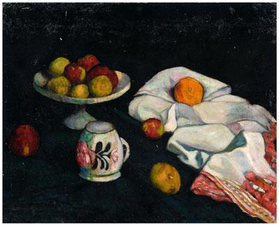 Impressionist still life, apples