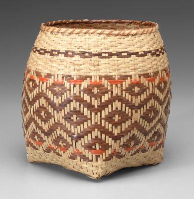 Cherokee river cane basket square to round a0a5b