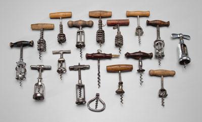 17 assorted corkscrews 12 with a0a95