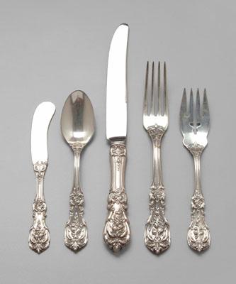 Francis I sterling flatware, 87 pieces,