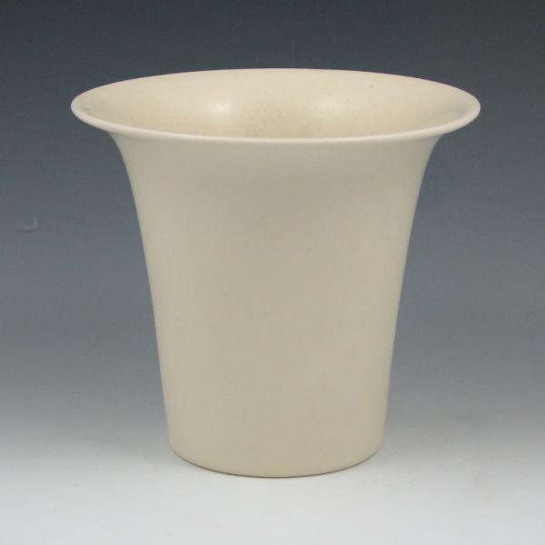 Rookwood vase in matte white flared