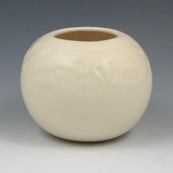 Rookwood ivory matte vase from