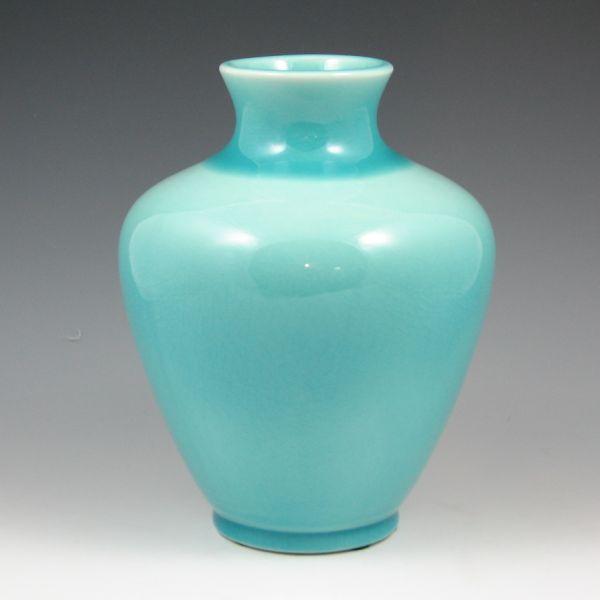 Rookwood vase in blue gloss from