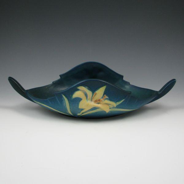 Roseville Zephyr Lily bowl in blue b3cfc