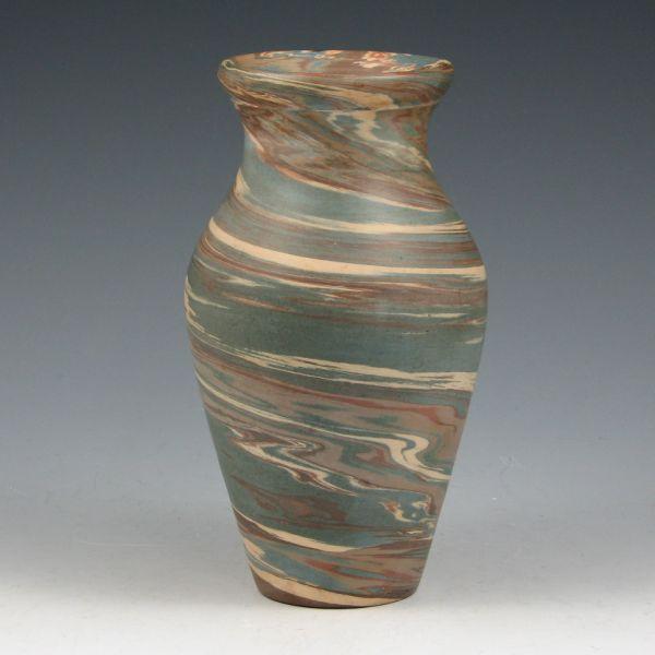 Niloak Mission Swirl vase Marked b3e56