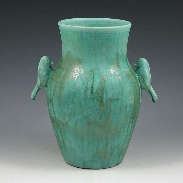 Clark House Pottery vase with applied b3eb3