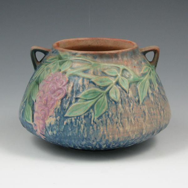 Roseville Wisteria 242-4 squat vase