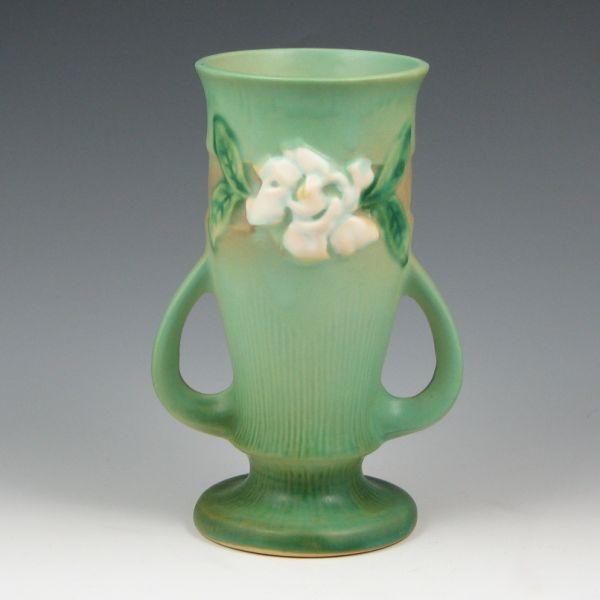 Roseville Gardenia handled vase