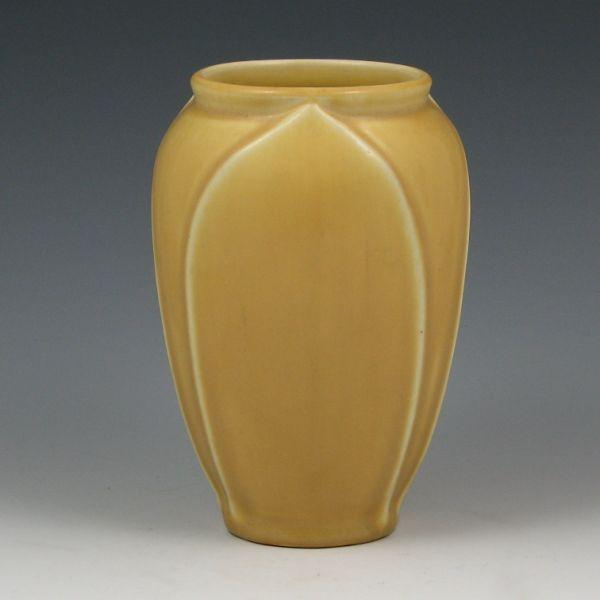 Rookwood vase in matte yellow from 1923.