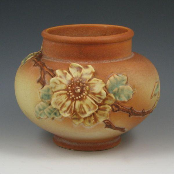 Weller Rosemont broad vase.  Marked