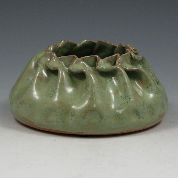 Clark House Pottery green basket.