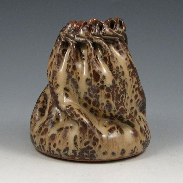 Clark House Pottery brown twirl