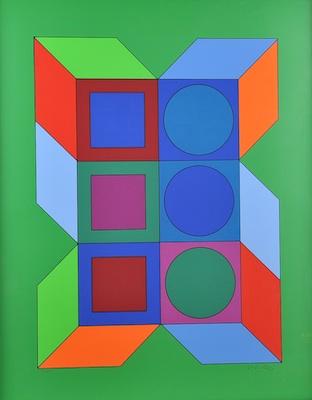 Victor Vasarely Hungarian French  b4669