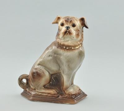 A Glazed Staffordshire Pug Dog b485b