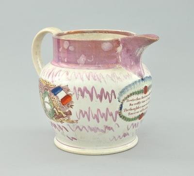 A Large Sunderland Lustre Pitcher With