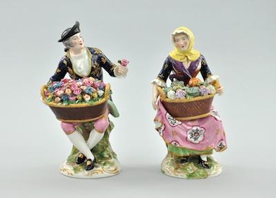 A Pair of Early Royal Crown Derby Figurines