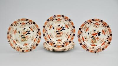 Six "Old Derby" Plates Each approx.