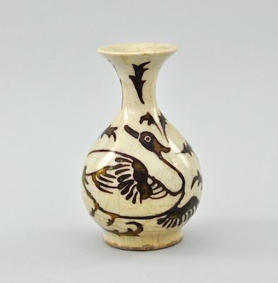 A Small Earthenware Vase with Lustre