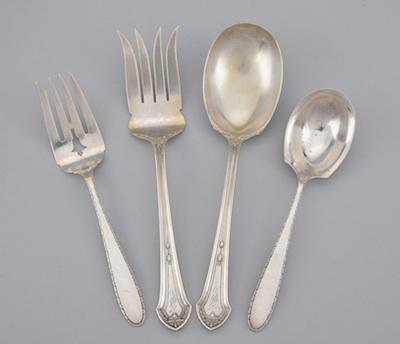 A Lot of Two Sterling Silver Salad Serving