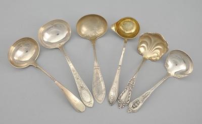 Six Sterling Silver Serving Ladles b48fd