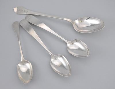 A Lot of Four Silver Serving Spoons b492a