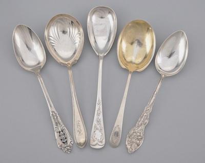 A Lot of Five Sterling Silver Serving b4933