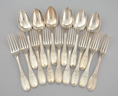 A Group of Coin Silver Soup Spoons b4934