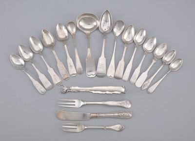 A Lot of Miscellaneous Coin Silver Flatware