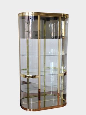 A Tall Glass Display Cabinet with b498d