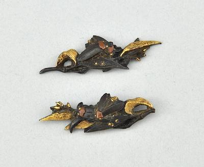 A Pair of Fly Design Menuki Designed