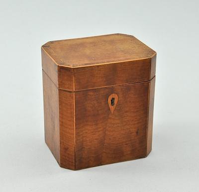 A Maple Wood Tea Caddy English  b46c5