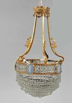 A French Empire-Style DOre Bronze Crystal