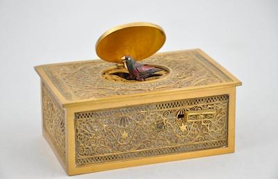 A Bird Automaton Box, German, ca.