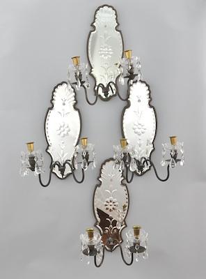 Four Mirrored Wall Mount Candle b46fc