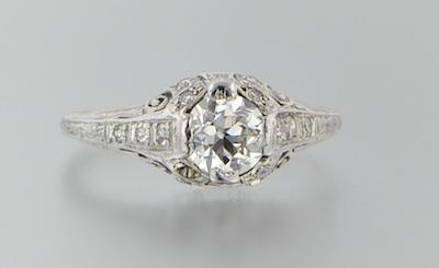 An Art Deco Platinum and Diamond b4762