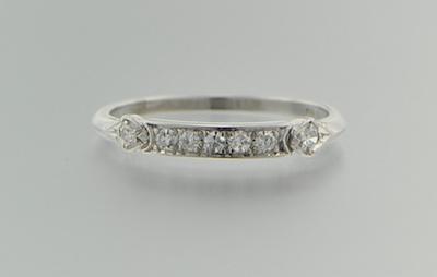 A Platinum and Diamond Band Platinum