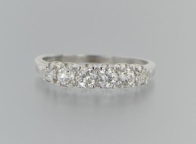 A Platinum and Diamond Ring Platinum b476d