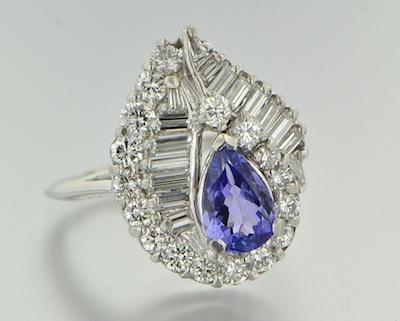 A Platinum Diamond and Tanzanite b477a